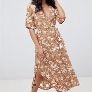 Faithfull the Brand Rivera Midi Wrap Dress